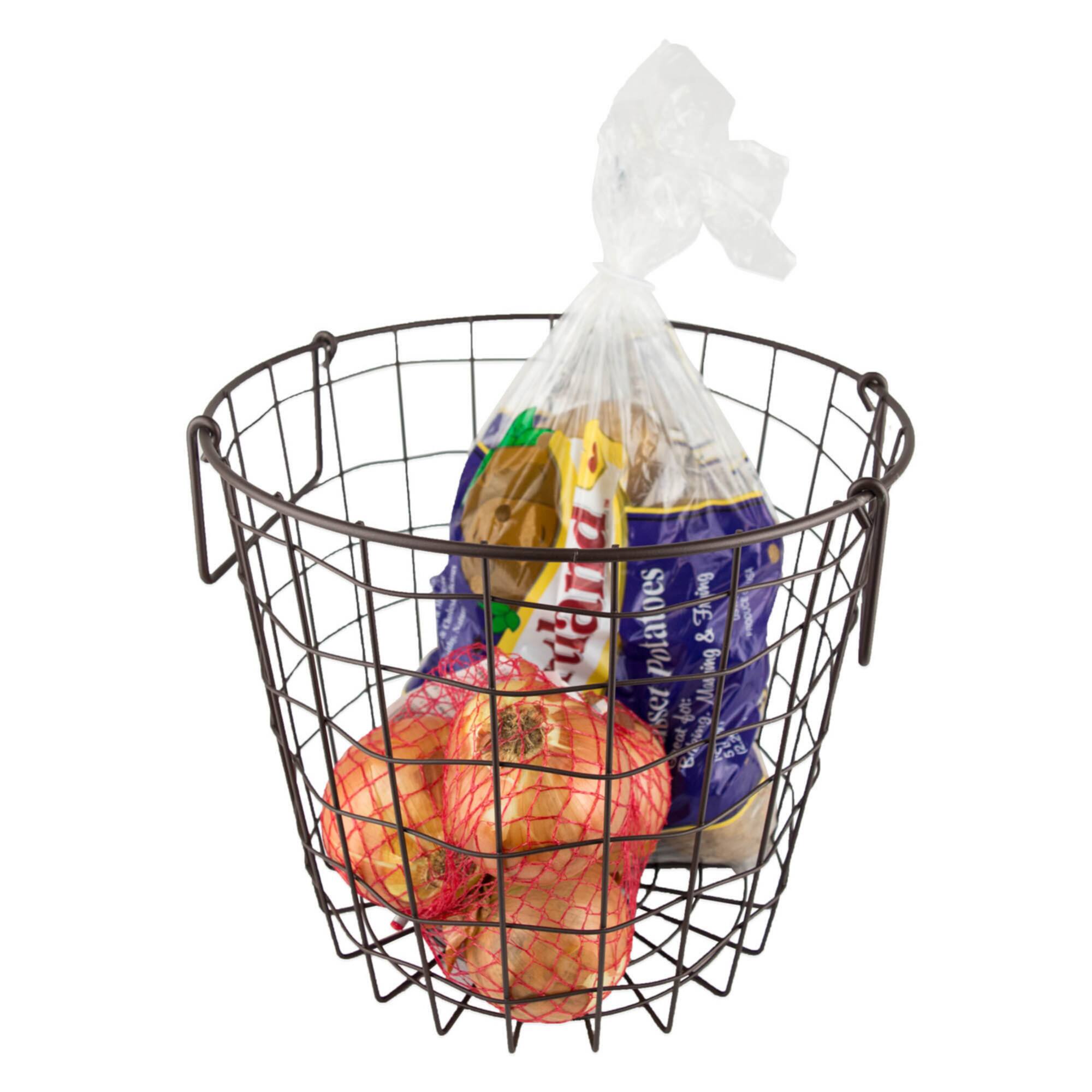 DII® 10" Bronze Round Metal Basket